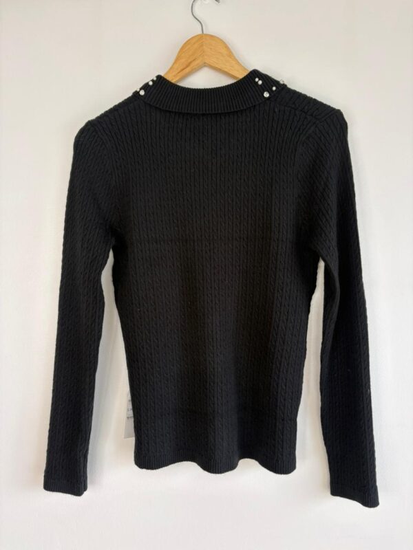 Cardigan trenzado brillos