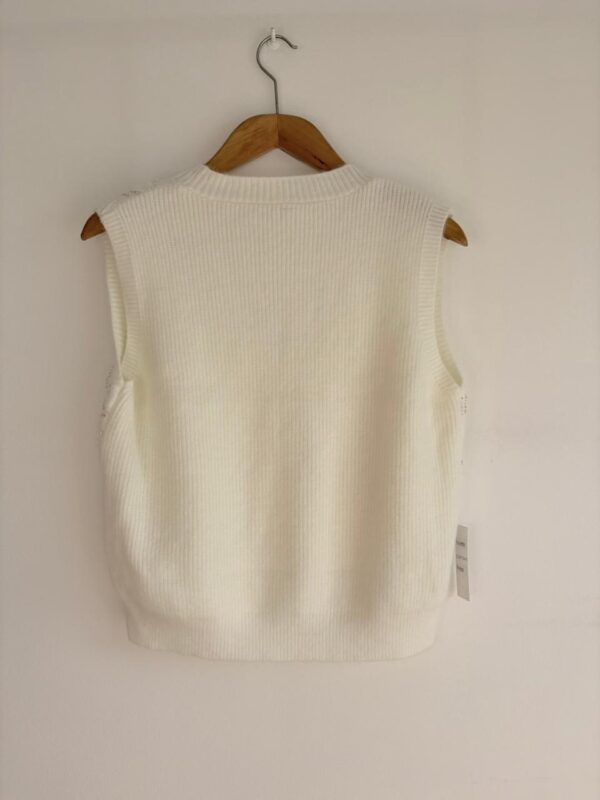 Chaleco flores tul y canutillos