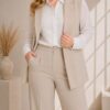 Pantalon sastrero wide leg pinzado