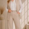 Pantalon sastrero wide leg pinzado