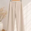 Pantalon sastrero wide leg pinzado