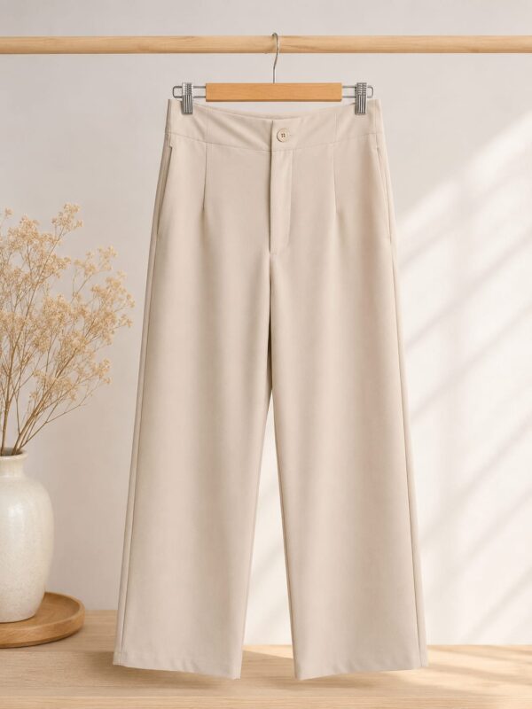 Pantalon sastrero wide leg pinzado