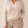 Cardigan perlas talles grandes