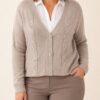 Cardigan brillos talles grandes