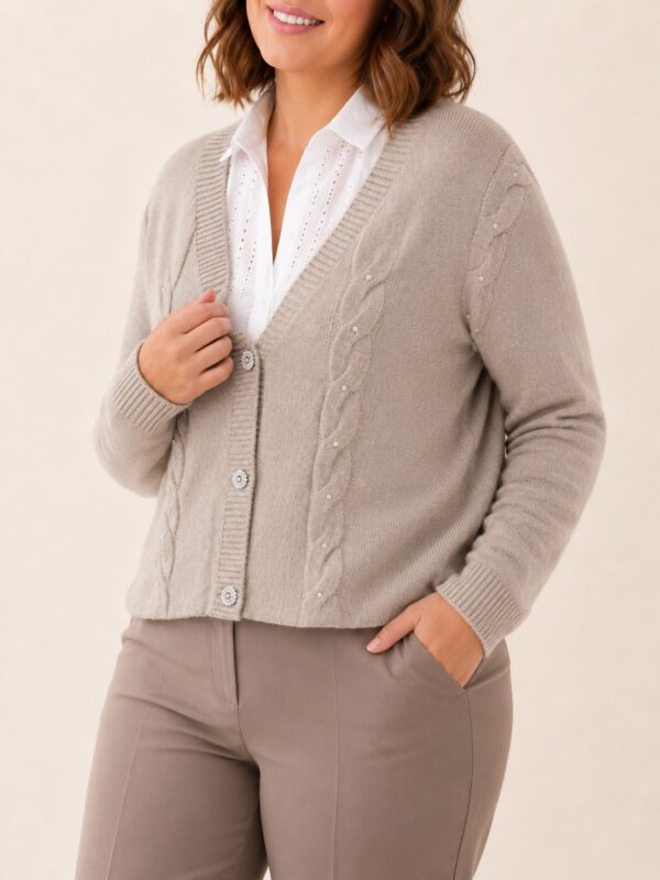 Cardigan brillos talles grandes