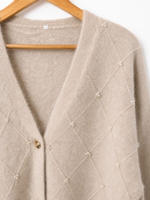 Cardigan perlas talles grandes