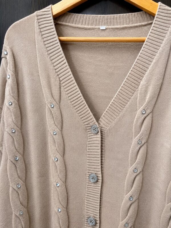 Cardigan brillos talles grandes