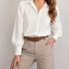Camisa crep manga princesa