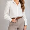 Camisa crep manga princesa
