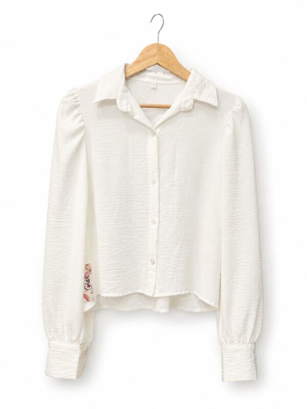 Camisa crep manga princesa