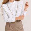 Blusa piedras volados