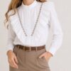 Blusa piedras volados