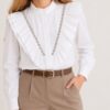 Blusa piedras volados