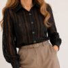 Camisa tul con lentejuelas