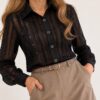 Camisa tul con lentejuelas