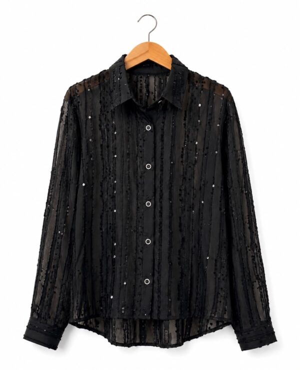 Camisa tul con lentejuelas