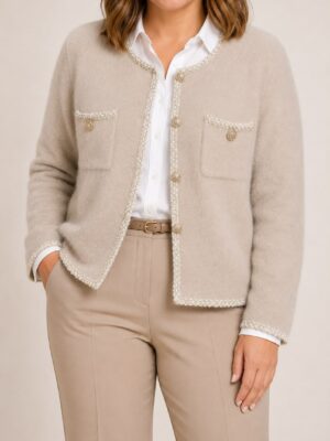 Cardigan botones brillos