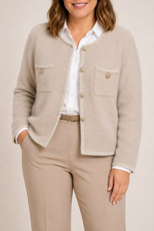 Cardigan botones brillos