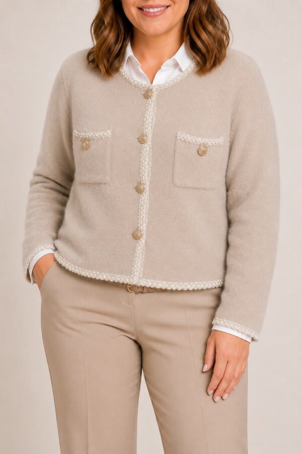 Cardigan botones brillos