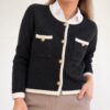 Sweater botones ribetes