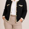 Cardigan botones brillos