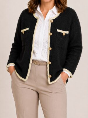 Cardigan botones brillos