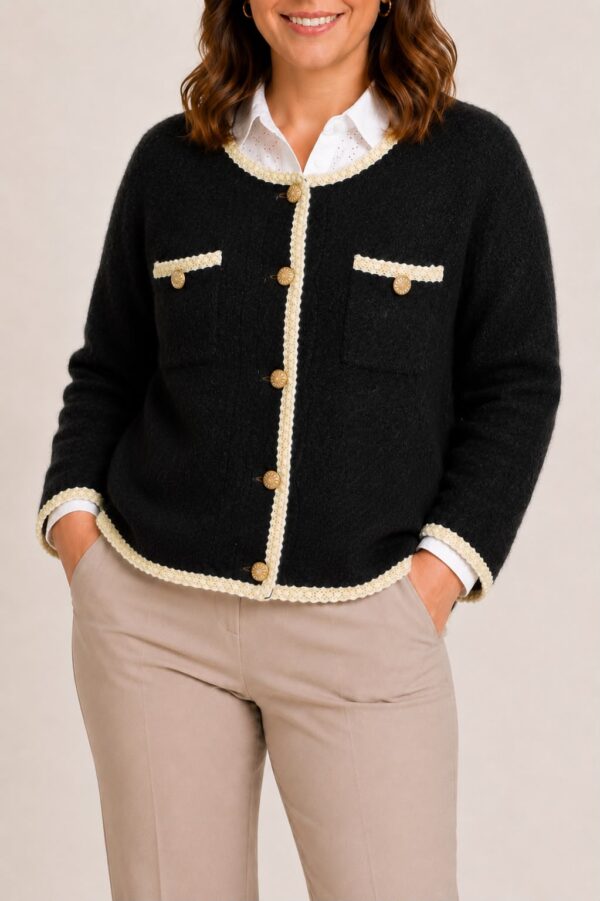 Cardigan botones brillos