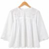 Blusa broderie tableada