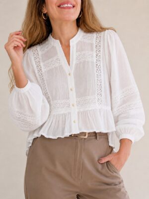 Blusa puntillas volados