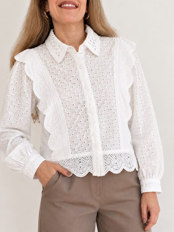 File A2 Camisa puntilla volados talles grandes