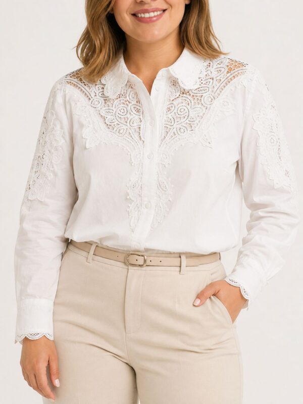 Camisa puntilla calada