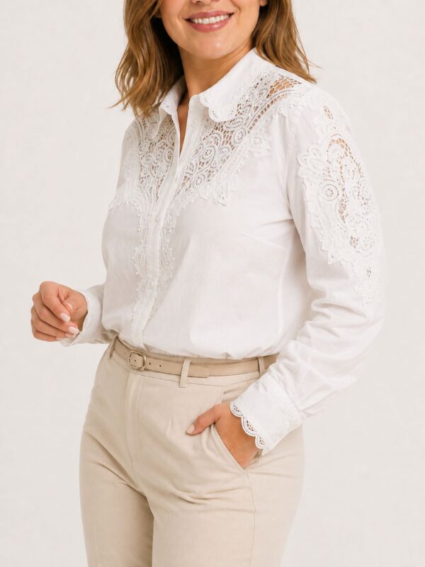 Camisa puntilla calada