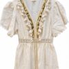 Vestido largo broderie