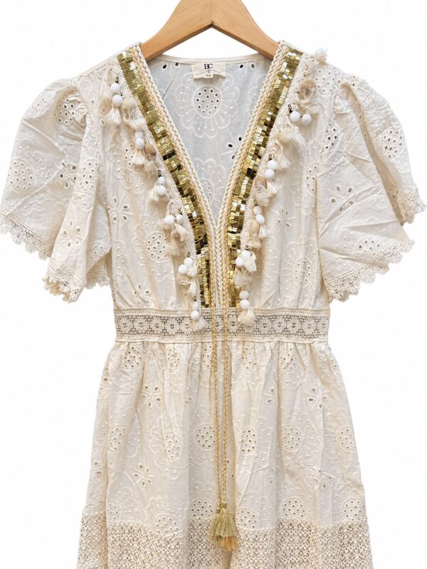 Vestido largo broderie