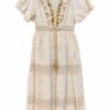Vestido largo broderie