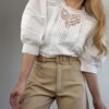 Blusa puntillas manga princesa