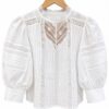 Blusa puntillas manga princesa