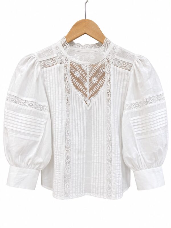 Blusa puntillas manga princesa