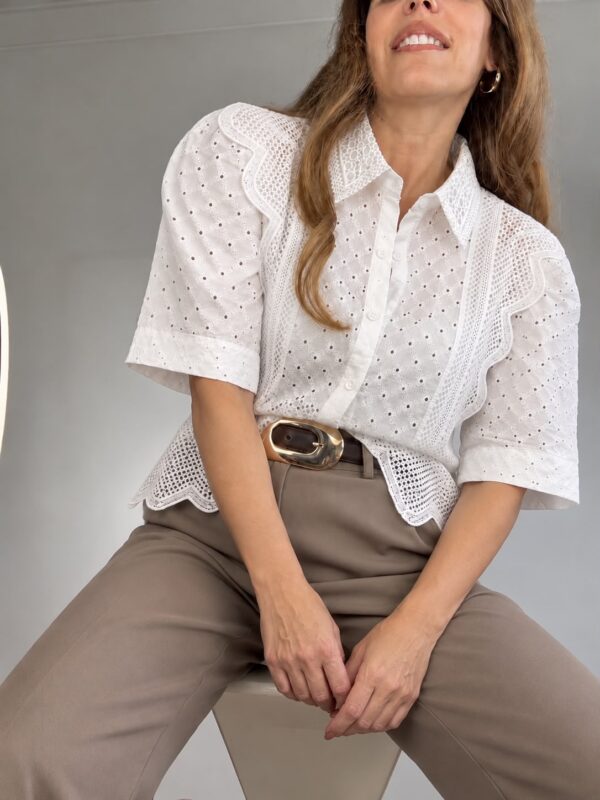 Camisa broderie volados