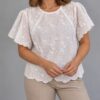 Blusa aplique flores