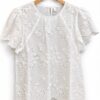 Blusa aplique flores